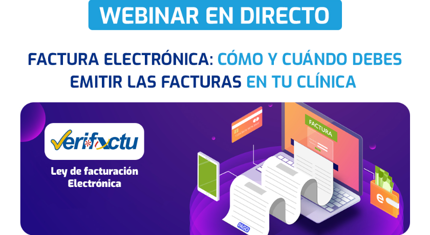 Webinar en directo: “Factura electrónica: cómo y cuándo debes emitir las facturas en tu clínica”